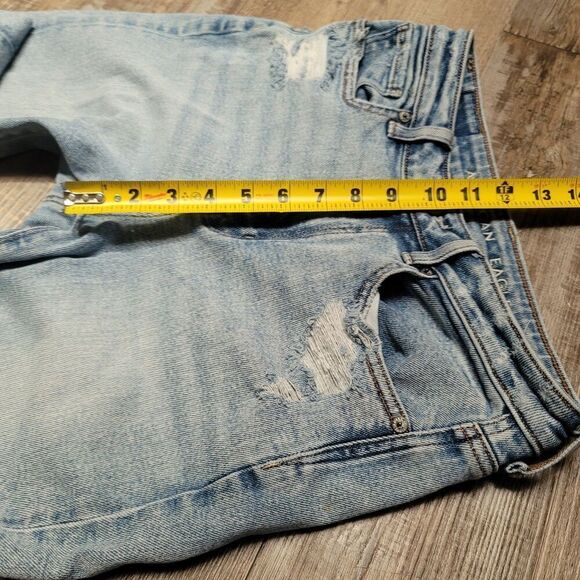 American Eagle Jeans Women's Size 2 X- Long Skinny Next Level Stretch Distressed - Picture 9 of 9